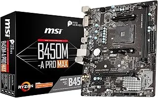 MSI B450M-A PRO MAX II Motherboard, Micro-ATX, AM4 DDR4 USB 3.2 Gen 1 HDMI