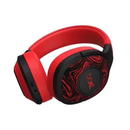 boAt Rockerz 550 Bluetooth Wireless Over Ear Headphones with Mic Upto 20 Hours Playback, 50MM Drivers, Soft Padded Ear Cushions and Physical Noise Isolation (Black Symphony)