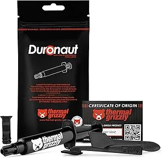 Thermal Grizzly - Duronaut - 6 Gram - Enhanced Durability & High Performance Thermal Paste - for Maximum Thermal Conductivity While Overclocking CPU/GPU/PS4/PS5/Xbox