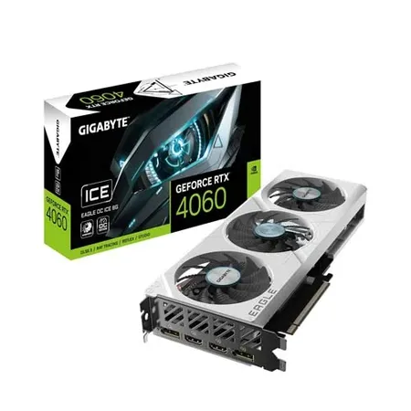 Gigabyte GeForce RTX 4060 EAGLE OC ICE 8GB Graphics Card