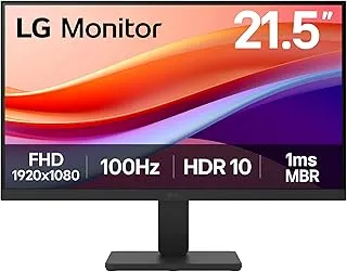 LG Monitor 22U401A-B, 22", Full HD 1080p, 100Hz, 5ms GtG, VA Panel, HDR10 Smart Energy Saving, Anti-Glare, HDMI, D-Sub, Matte Black
