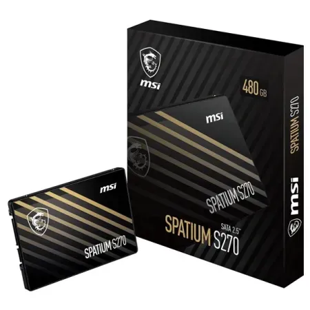 MSI Spatium S270 480GB 2.5 Inch SATA Internal SSD (SPATIUM S270 480GB)