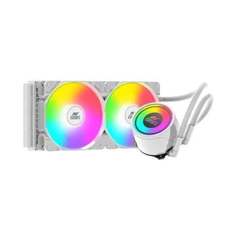 Ant Esports ICE-240 ARGB CPU Liquid Cooler - White...