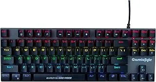 Cosmic Byte CB-GK-25 Pandora TKL Mechanical Keyboard Upgraded with Swappable Outemu Blue Switches and Rainbow LED (Black/Grey)