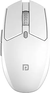 Portronics Toad 36 Wireless Mouse, 2.4GHz, Rechargeable, 6 Buttons, 1600 DPI, Ergonomic Thumb Support, Universal Compatibilty, Built-in-Battery, for Windows/Mac/Android/iOS(White)