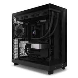 NZXT H6 Flow RGB Compact Dual-Chamber Mid-Tower Airflow Case with RGB Fans Black (CC-H61FB-R1)