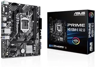 ASUS Prime H510M-E R2.0Intel® H470 (LGA 1200) Micro ATX Motherboard with PCIe 4.0, 32Gbps M.2 Slot, DisplayPort/HDMI™/VGA, USB 3.2 Gen 1 Ports, SATA 6 Gbps, Aura Addressable Gen 2
