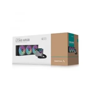 DeepCool LT360 360 mm ARGB Liquid CPU Cooler (Black), Triple 120 mm FD12 PWM ARGB Fans, Anti‑Leak Tech, Infinity-Mirror Pump Cap, Intel & AMD Socket Support