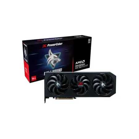 PowerColor Hellhound AMD Radeon RX 9070 XT 16GB GDDR6 Graphics Card (RX9070XT-16G-L-OC)