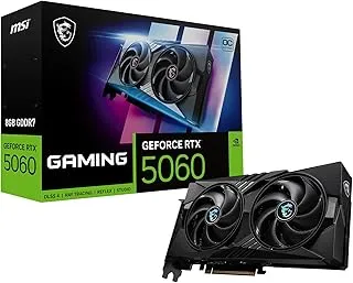 MSI GeForce RTX 5060 8G Gaming Trio OC Graphic Card - NVIDIA GeForce RTX 5060 GPU, 8GB GDDR7 128-bit Memory, 28 Gbps, PCI Express Gen 5 x16 Interface, Upto 2625 MHz, STORMFORCE Fan