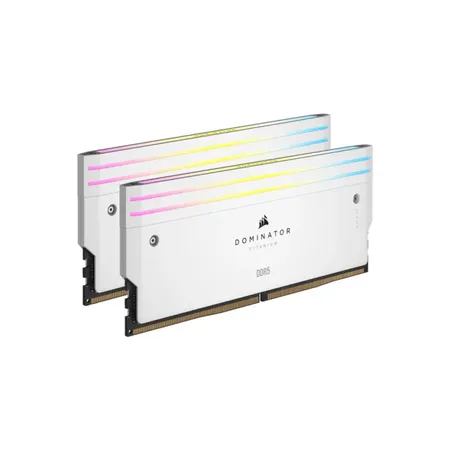 CORSAIR Dominator Titanium RGB 32GB ( 16GBx2 ) 7200MHz DDR5 RAM ( White ) ( CL34 )