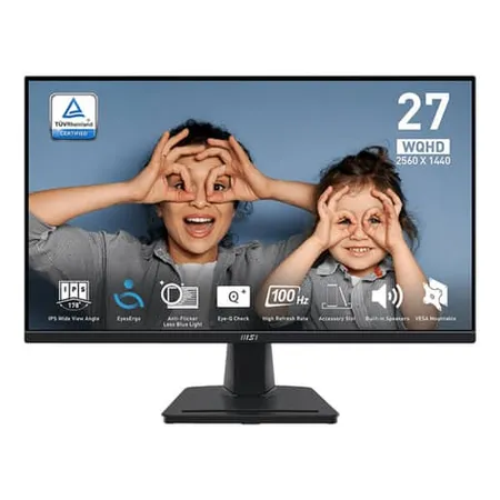 MSI Pro MP275QPG 27 Inch WQHD 100Hz IPS Panel 100% SRGB 1MS Adaptive Sync Business Monitor