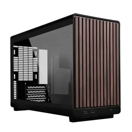 Lian Li A3-mATX Wood Glass Cabinet - Black...