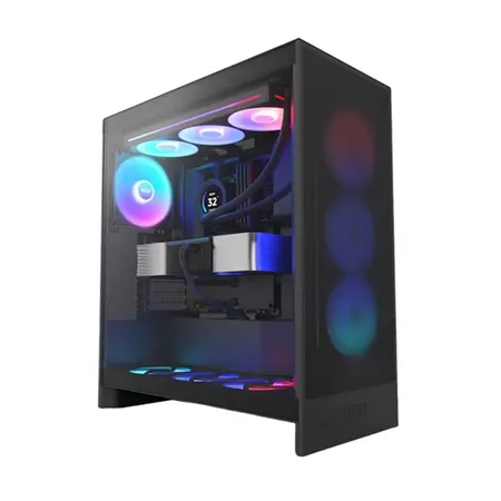 NZXT H7 Flow RGB EATX Mid Tower Cabinet 2024 Edition (White)