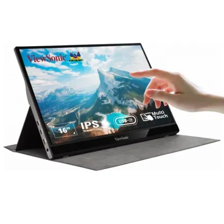 ViewSonic VG1655 16″ FHD Portable Monitor IPS 60Hz Silver