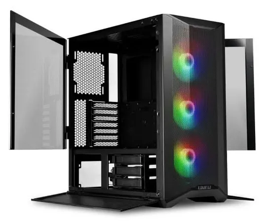 LIAN LI LANCOOL 2 MESH RGB MID-TOWER ATX CABINET BLACK