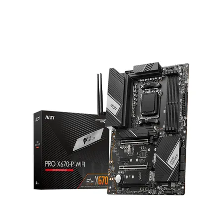 MSI PRO X670-P WIFI DDR5 AM5 AMD Ryzen 7000 Series ATX Motherboard