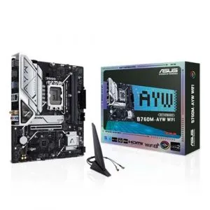 Asus B760M-AYW Wi-Fi Intel LGA 1700 Socket DDR5 Micro ATX Motherboard