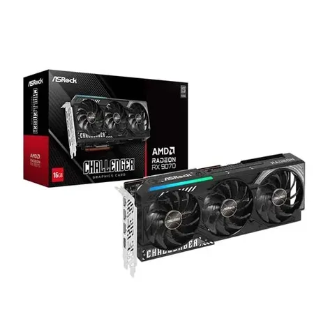 AsRock RX 9070 Challenger 16GB GDDR6 Graphics Card (RX9070 CL 16G)