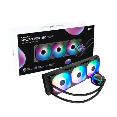 Galax Hydro Vortex 360R ARGB 360mm CPU Liquid Cooler (Black)