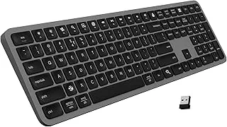 ZEBRONICS K5002MW Slim Wireless Keyboard with in-Built Battery, Copilot AI Key, Windows | Mac | iOS | Android, Scissor Switch, 3 Bluetooth + 2.4Ghz, 109 Keys, 13 Multimedia Keys, Type C Charging