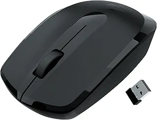 ZEBRONICS Wireless Mouse, 2.4GHz, 3200 DPI, 3 Buttons, Comfortable & Ergonomic, USB Nano Receiver, Power-Saving Mode, Works on Most Surfaces, for Mac | Laptop | Computer (Freego, Black)