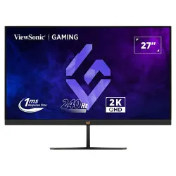 ViewSonic VX2758A-2K-PRO-3 (68.58 Cm) 27Inch 240Hz IPS QHD 2K Gaming Monitor| 1ms| HDR10| FreeSync | 137% sRGB | Tilt | Eye Care | 2 x HDMI | Display Port