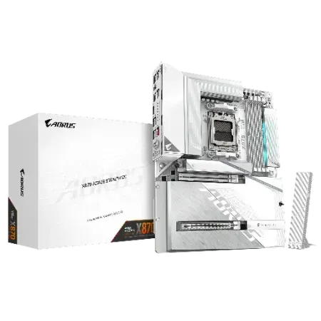 Gigabyte X870 AORUS STEALTH ICE AMD AM5 Socket DDR5 Motherboard