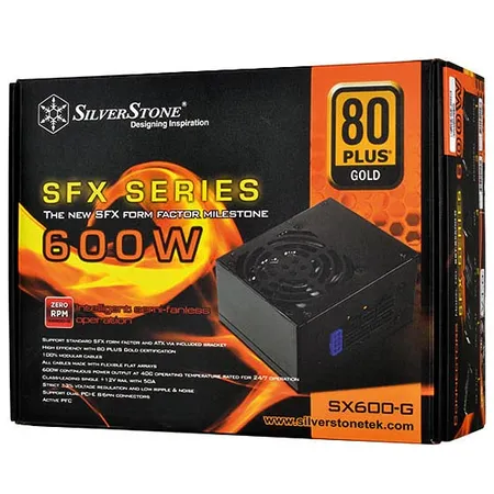 SILVERSTONE SST-SX600-G 600W SFX 80+ Gold Fully Modular Power Supply (600 W)