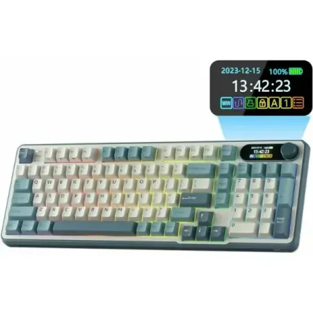 RK ROYAL KLUDGE S98 Mechanical Keyboard Light Cloud Chartreuse Switch