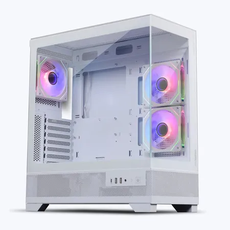 ZEBRONICS Mutant ARGB MATX Mid Tower Cabinet ( White )