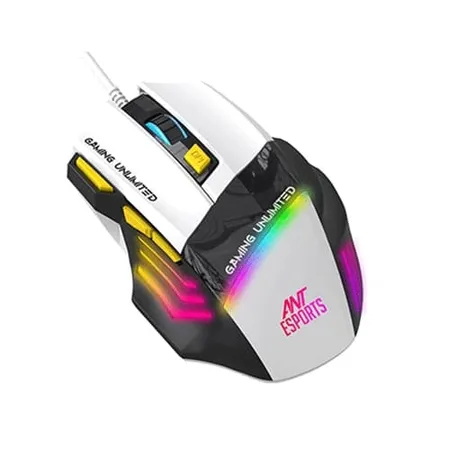 Ant Esports GM100 Gaming Mouse, Black-White