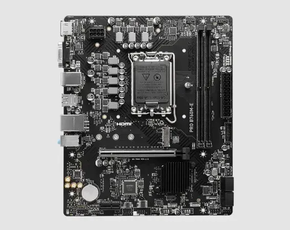 MSI PRO B760M-E LGA 1700Socket Micro-ATX Intel B760 Chipset DDR5 Motherboard for Desktop