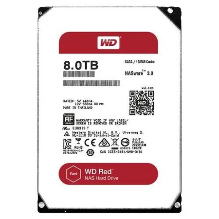 WD Red Plus 8TB NAS 3.5 Inch 5640 RPM 128MB Cache NAS Hard Disk Drive WD80EFZZ