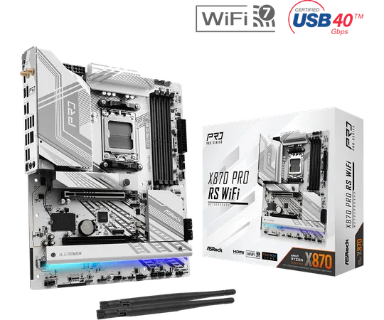 ASRock X870 Pro RS Wi-Fi AMD AM5 DDR5 ATX Motherboard