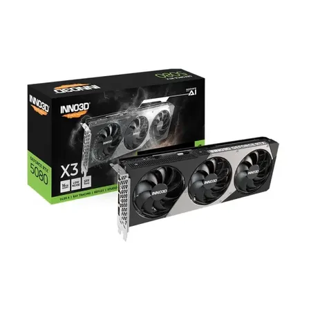 Inno3D GeForce RTX 5080 X3 16Gb GDDR7 Edition Triple Fan Graphics Card