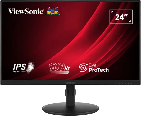 VIEWSONIC VG2408 24 Inch FHD 100Hz IPS Panel 108% SRGB 5MS Gaming Monitor