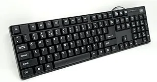TVS ELECTRONICS Champ Wired Keyboard (Black)|10 Million Plus Strokes per Key Laser|Ergonomic Design| Lightweight and Slim|Bilingual Keyboards