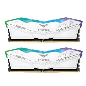 TeamGroup T-Force Delta RGB 32GB (16GBx2) DDR5 7200MHz (White) Memory FF4D532G7200HC34ADC01