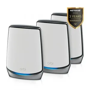 Netgear Orbi RBK853 Tri-Band AX6000 WiFi 6 System Router 2 Satellite extenders