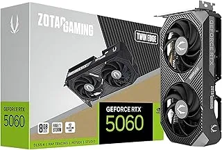 ZOTAC Gaming GeForce RTX 5060 Twin Edge 8GB Graphics Card - Black | 8 GB | DLSS4 | GDDR7 | 128 bit | PCIE 5.0 | SFF Ready | 3840 CUDA Cores | ZT-B50600E-10M
