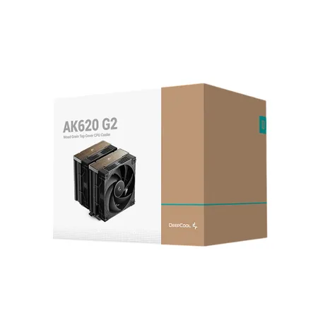 DeepCool AK620 G2 WH Wood Grain Dual‑Tower with 6 Copper Heat Pipes CPU Air Cooler