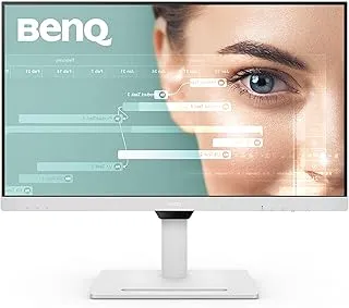 BenQ GW2790QT Coding Monitor, 27 Inch (68.58 cm), IPS, 2K QHD 2560x1440, 75Hz, White, USB-C 65W PD, Coding Mode, 99% sRGB, Daisy Chain, Height Adjust, Noise Filter Speakers, HDMI, DP, USB Hub Monitor