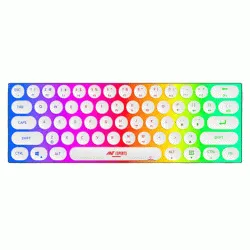 Ant Esports MK1500 BT Retro Wireless RGB Membrane Gaming Keyboard - White