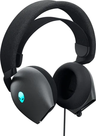 Dell Alienware AW520H RGB Wired Gaming Headset with Unidirectional Microphone - Lunar Light