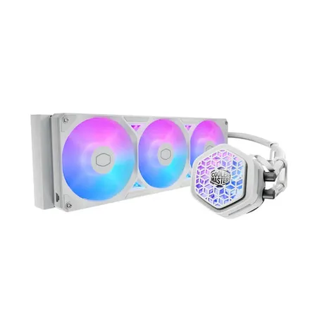 Cooler Master MasterLiquid Atmos II Pixel LED 240mm ARGB AIO Liquid CPU Cooler - White