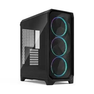 Fractal Design Meshify 3 RGB Black Mid‑Tower Cabinet with USB Type‑C, 3 ARGB Fans, E‑ATX Support & Up to 360 mm Radiator Support