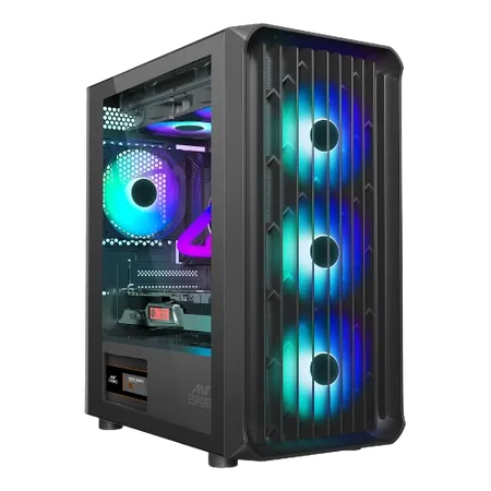 Ant Esports 205 Air Argb Gaming Cabinet Black (205-AIR-BLACK)