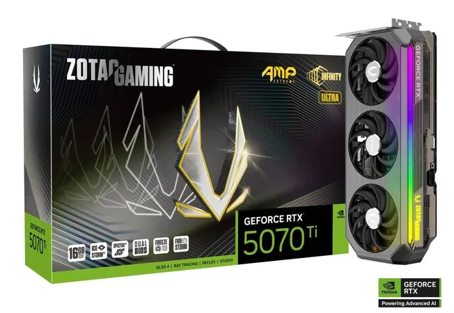 Zotac RTX 5070 Ti AMP Extreme Infinity Ultra 16GB GDDR7 Graphics Card
