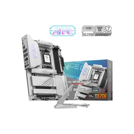 MSI MPG X870E Edge TI WiFi DDR5 AMD AM5 ATX WiFi 7 PCIe 5.0 Gaming Motherboard